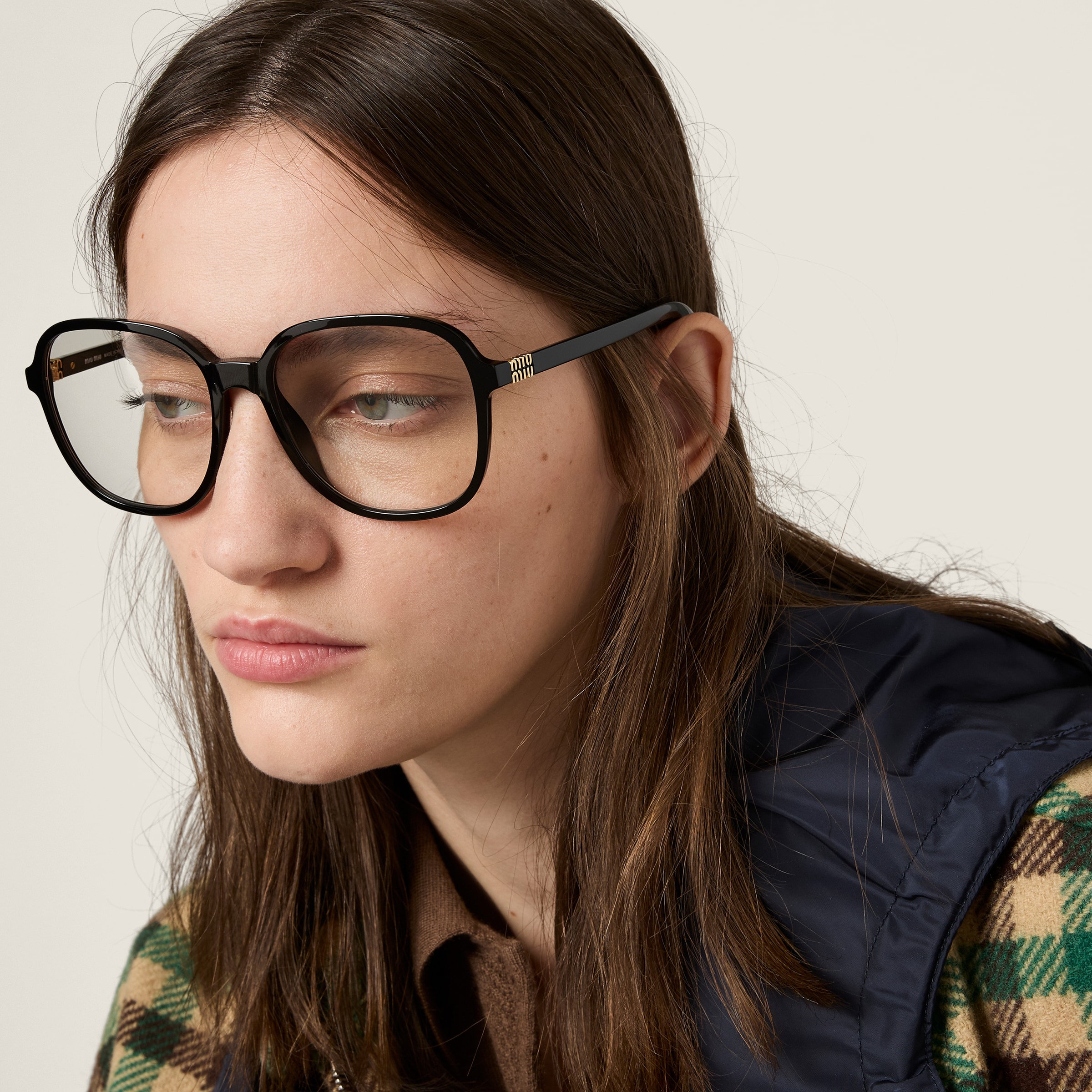 Blue-ray Transparent Lenses Miu Regard Sunglasses | Miu Miu