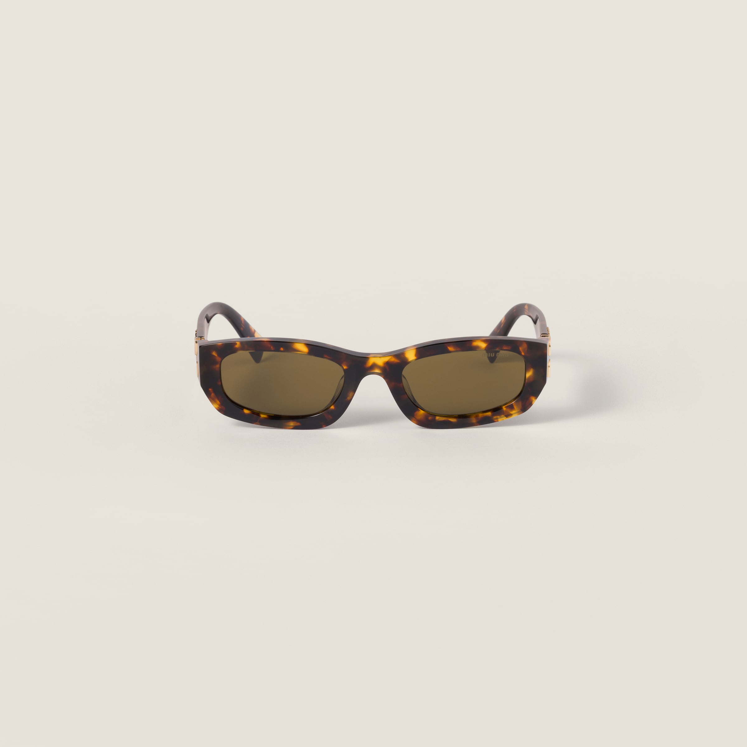 Miu Miu Miu Glimpse Sunglasses In Brown
