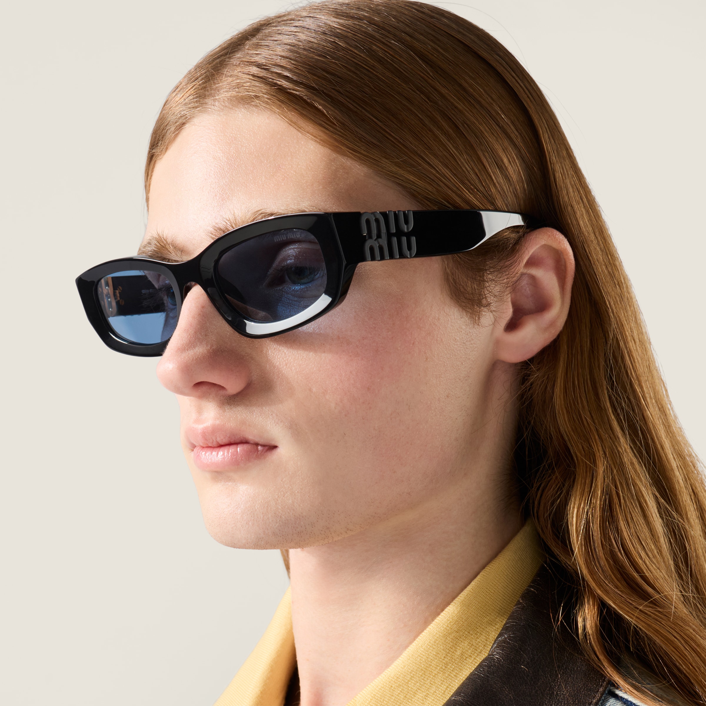 Periwinkle Lenses Miu Glimpse Sunglasses | Miu Miu - United States