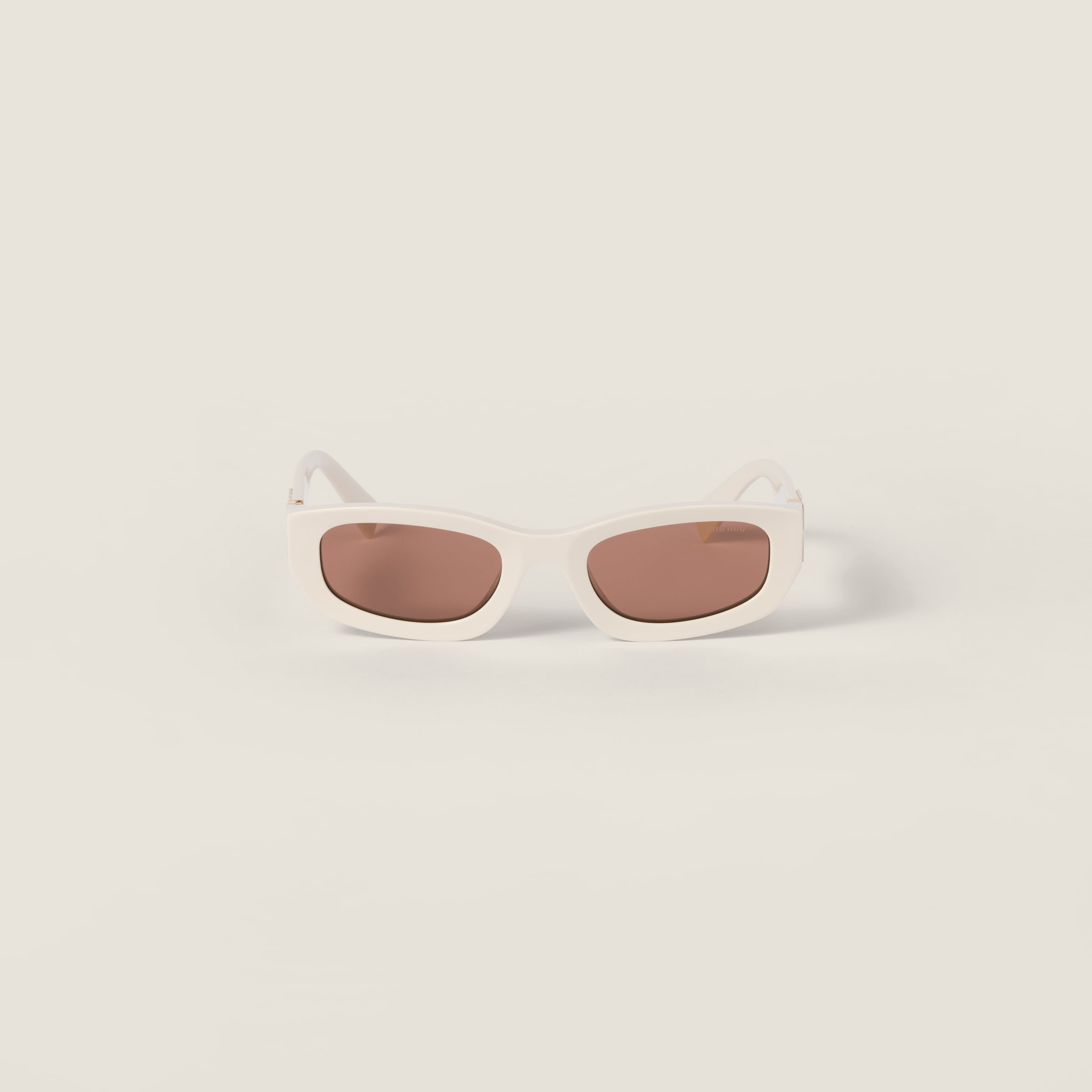 Miu Miu Miu Glimpse Sunglasses In White