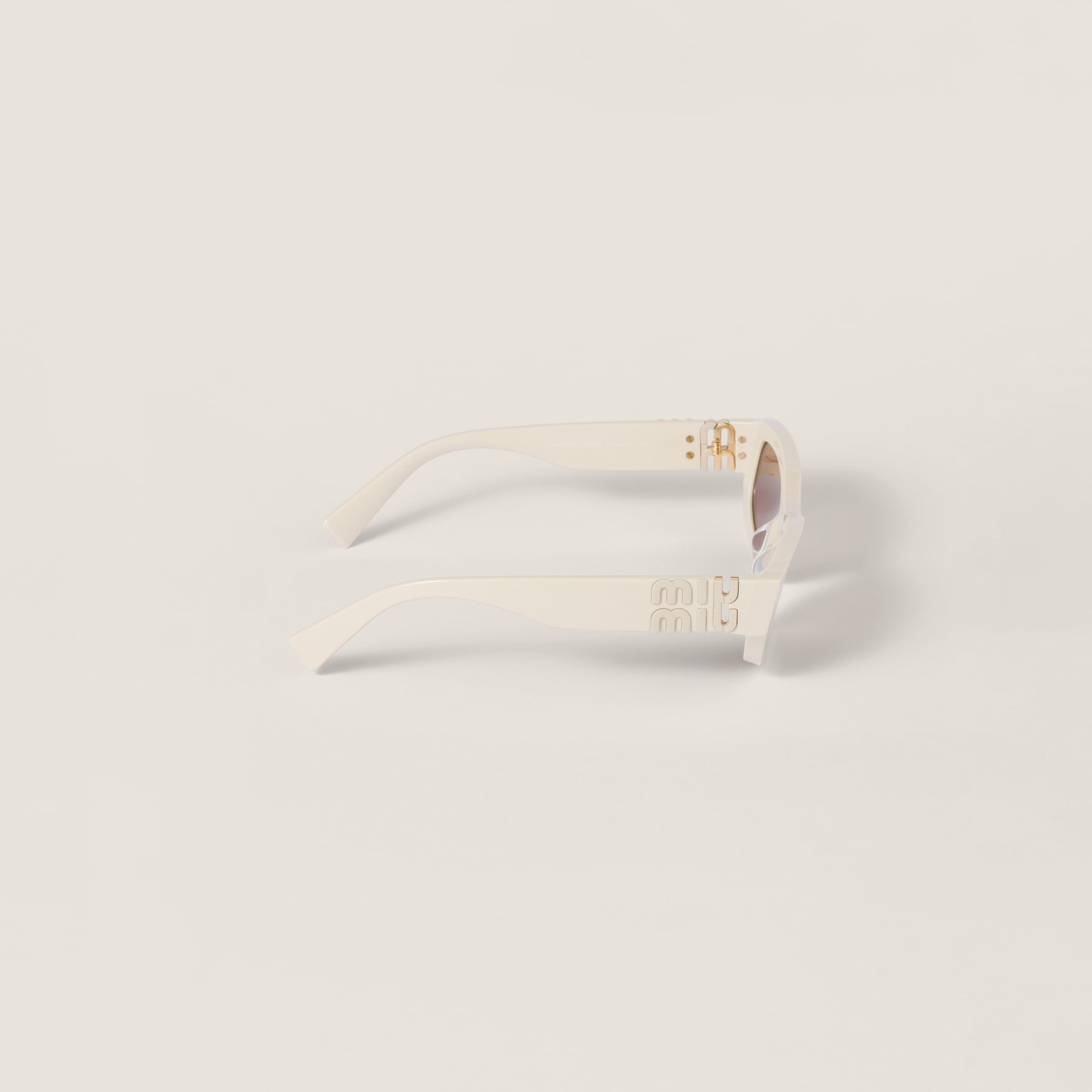 Miu Miu Miu Glimpse Sunglasses In White