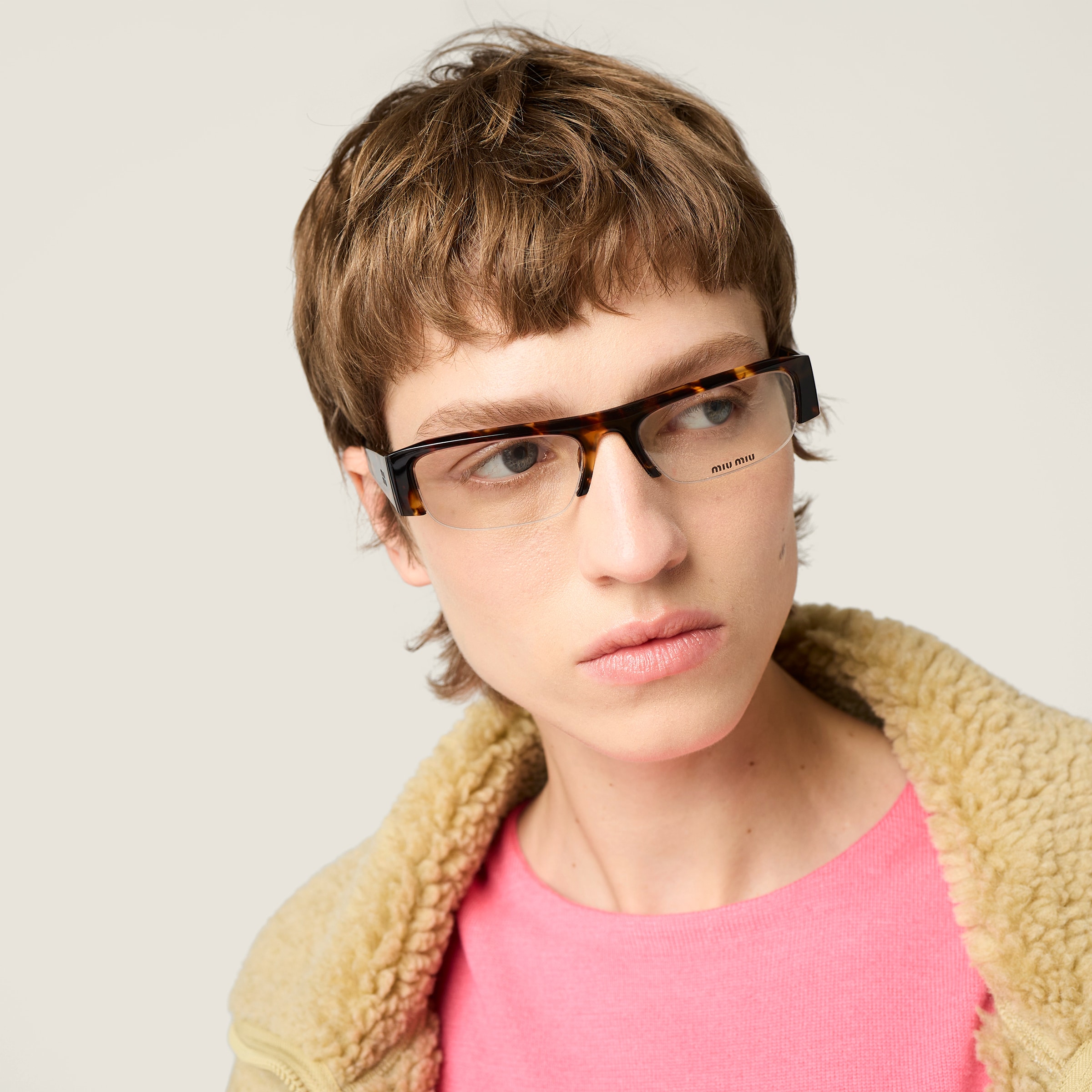 Miu Miu Vedette Sunglasses In Brown