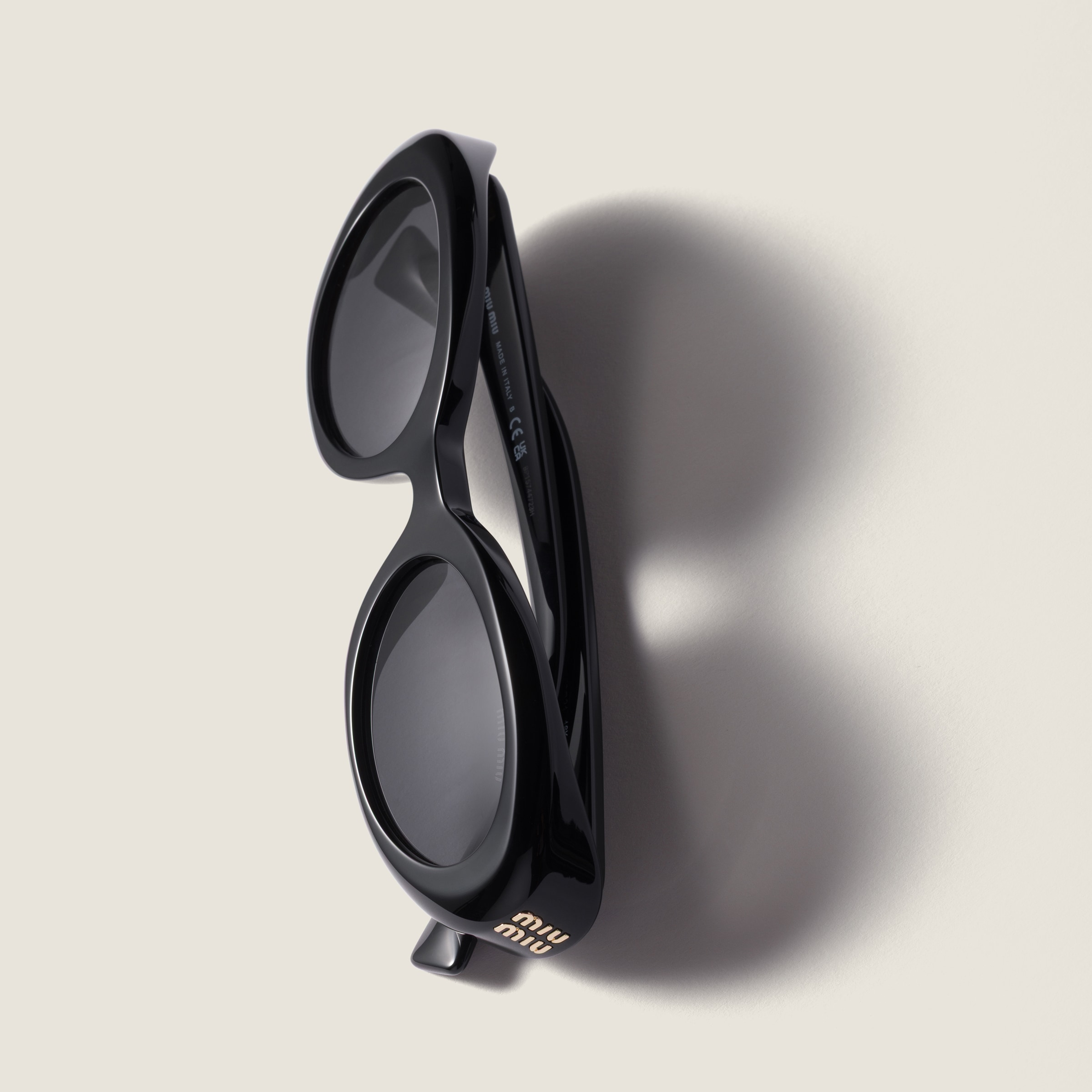 New MIU MIU Sunglasses Black Rectangle Reverie Womens Gray Lens Authentic Black Gray Sunglasses Miu Miu for Women for sale | eBay main image 2