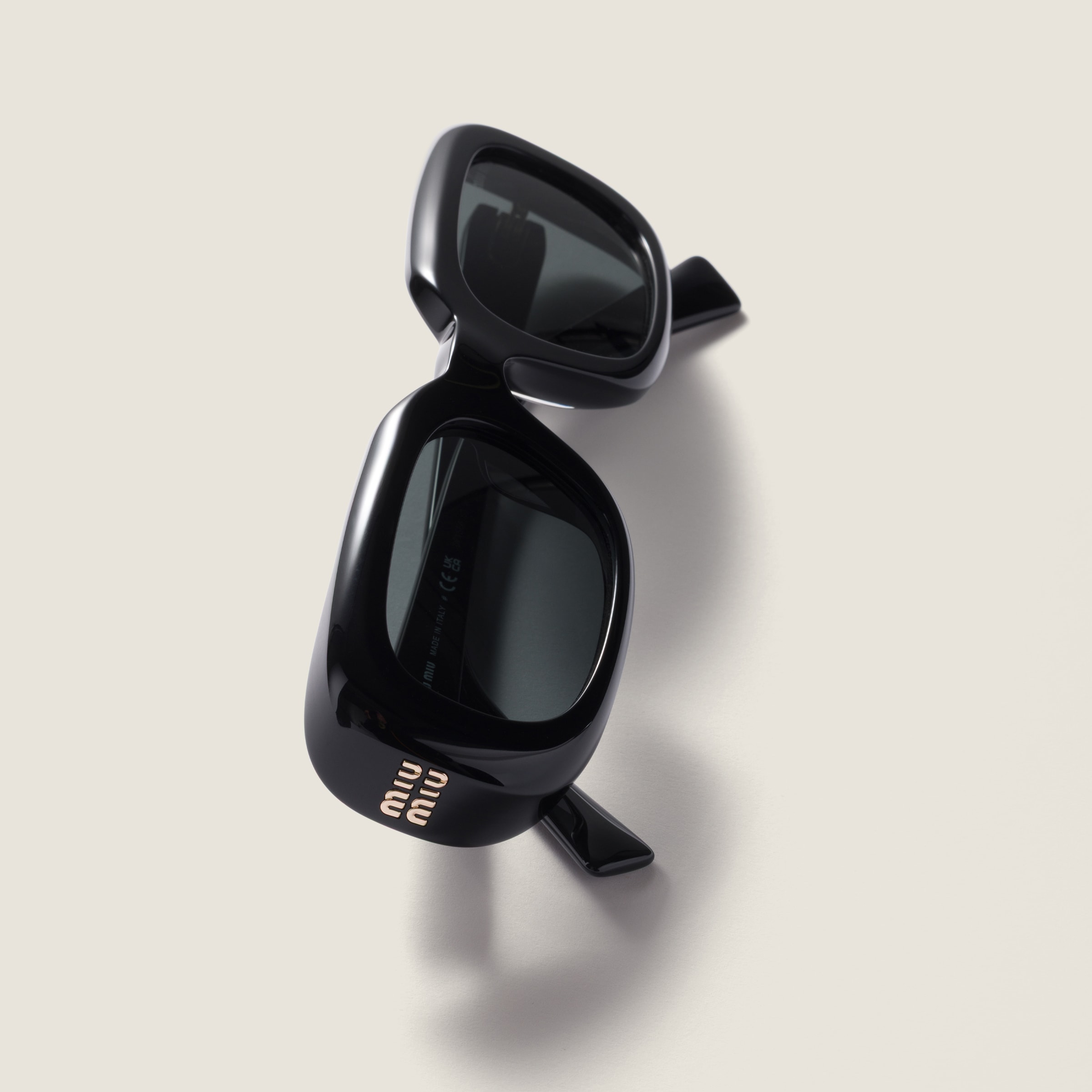 Slate Gray Lenses Rêverie Sunglasses | Miu Miu - United States display picture 2