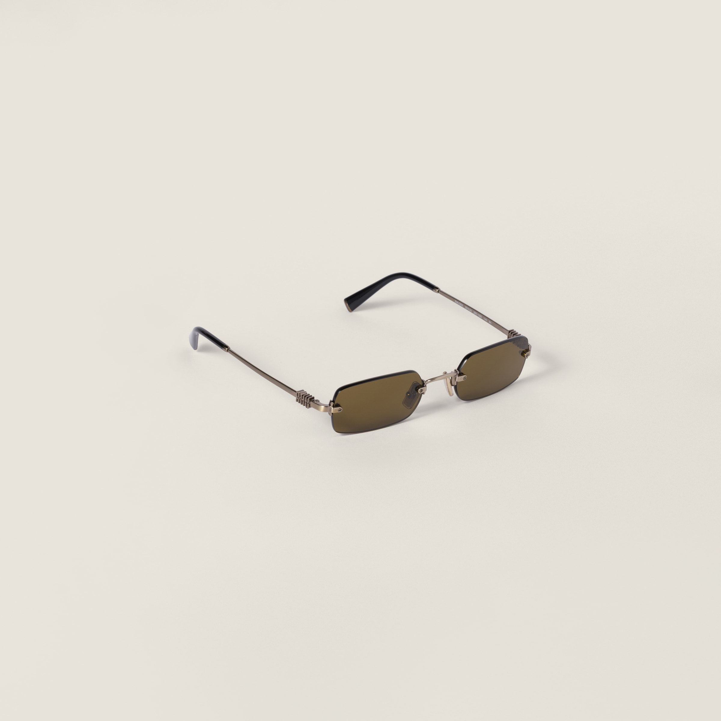 Miu Miu Eyewear Collection Sunglasses In Metallic
