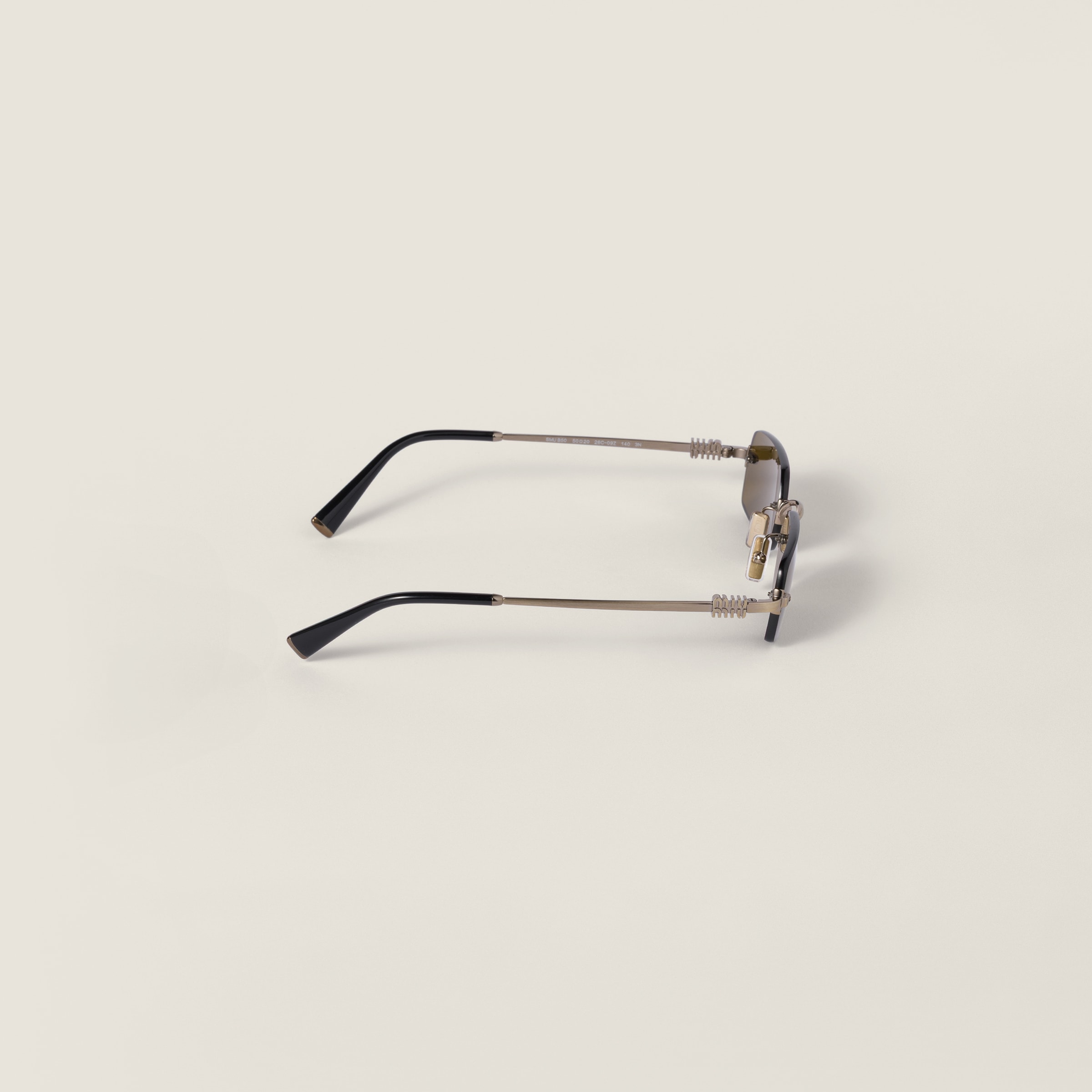 Miu Miu Eyewear Collection Sunglasses In Metallic