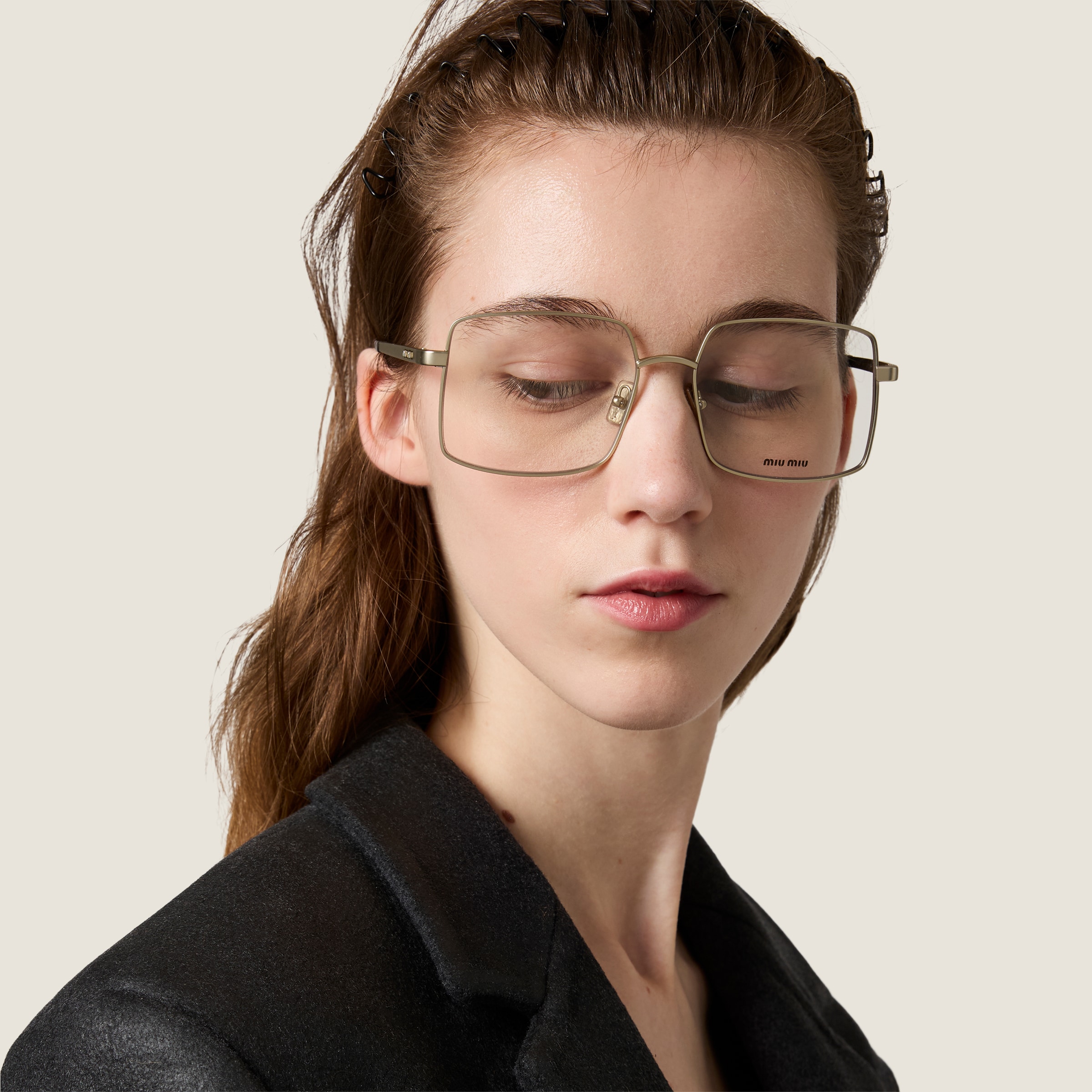 Blue-ray Transparent Lenses Miu Miu Runway Sunglasses | Miu Miu