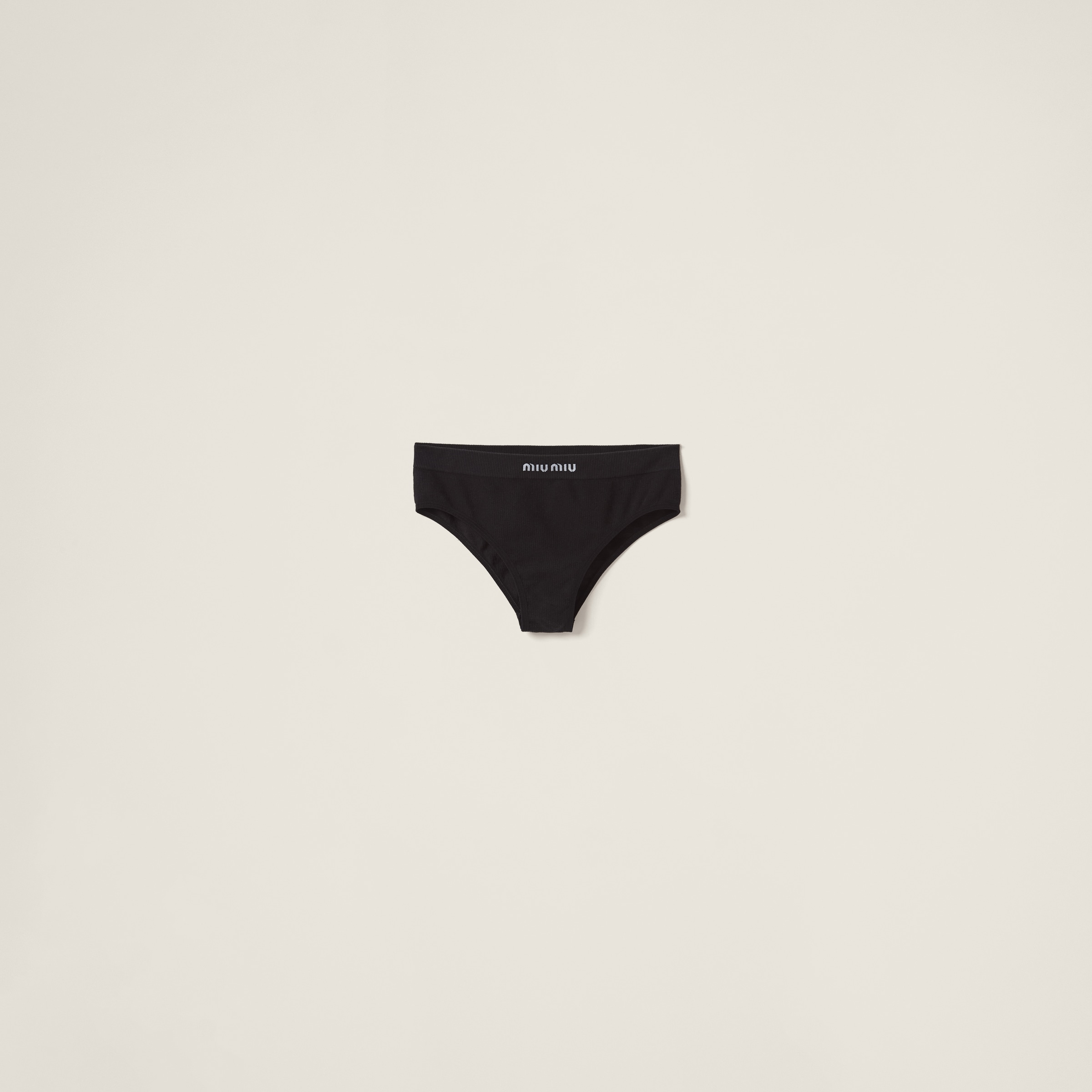 Miumiu Seamless Panties In Black