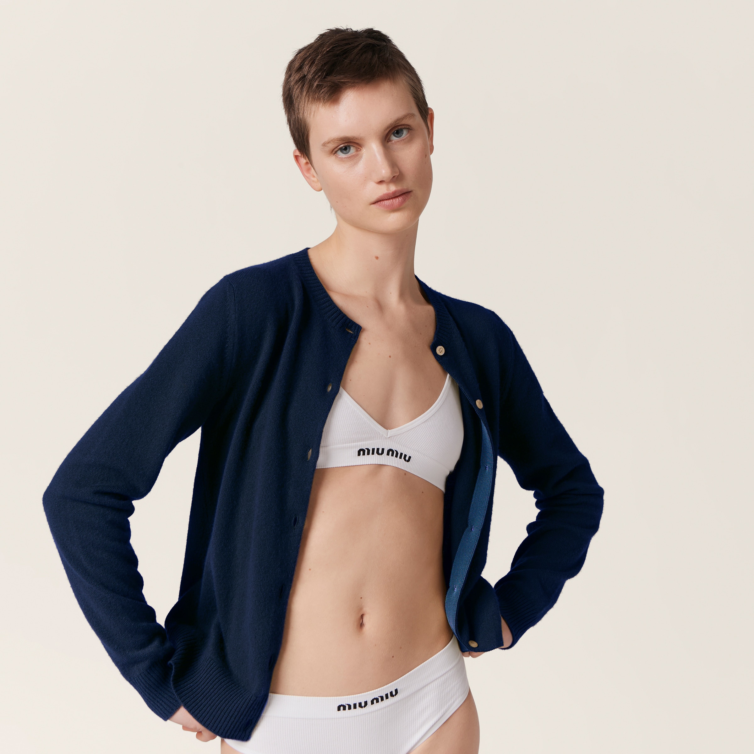 Miu Miu Seamless Panties In White