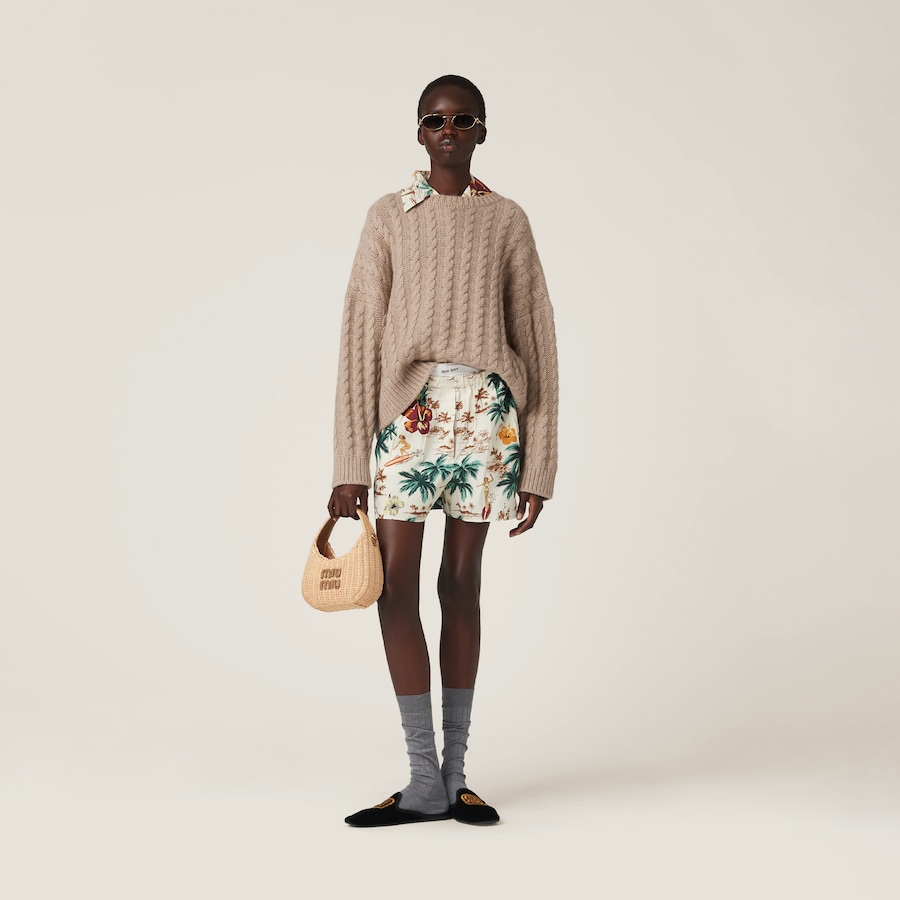 MIUMIU SHORT-SLEEVE KNIT TOP STYLE 367 main image 1