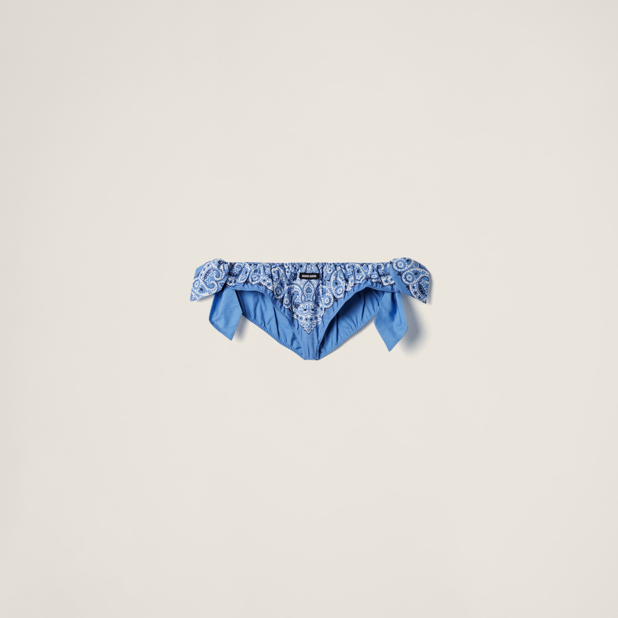Miu Miu Printed Poplin Briefs