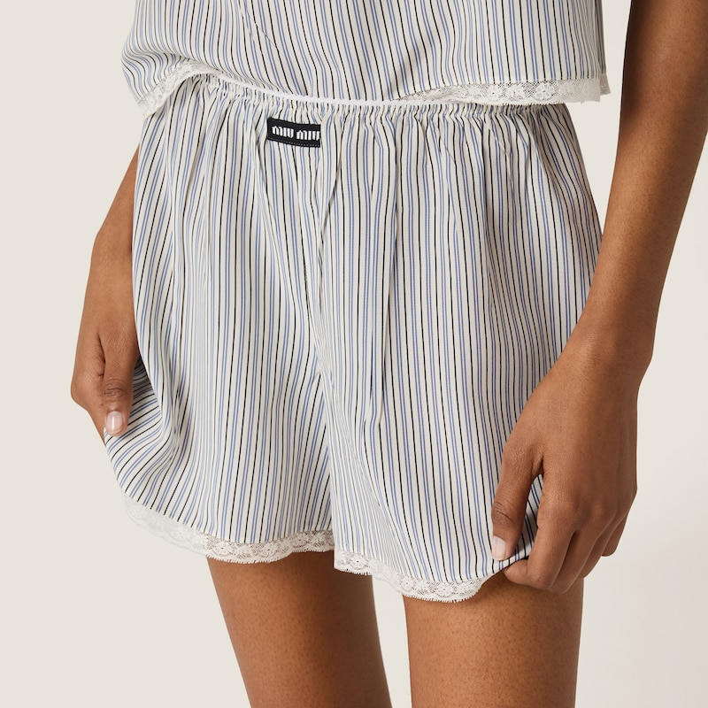 Crepe de chine boxer shorts