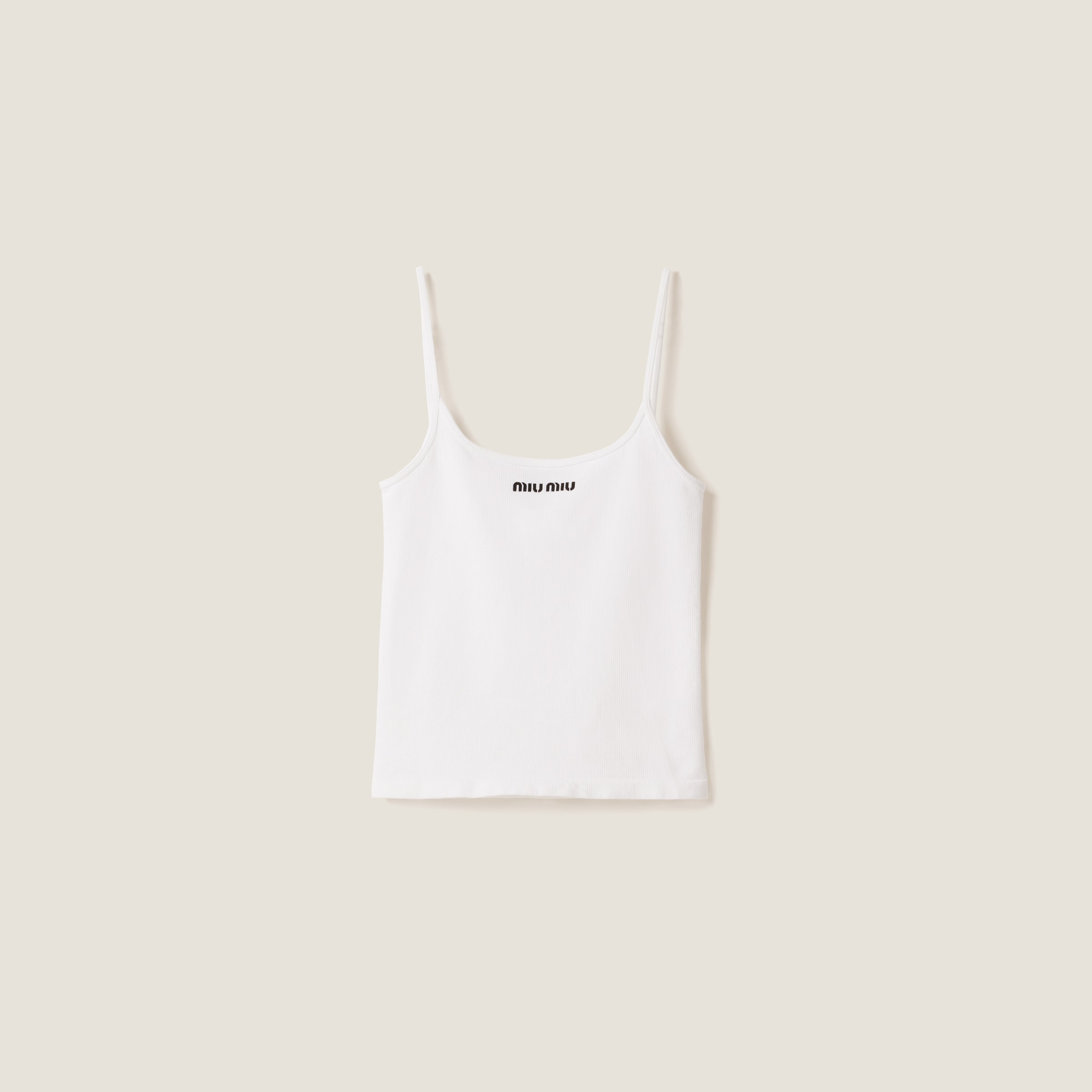 Miu Miu Seamless Top In White