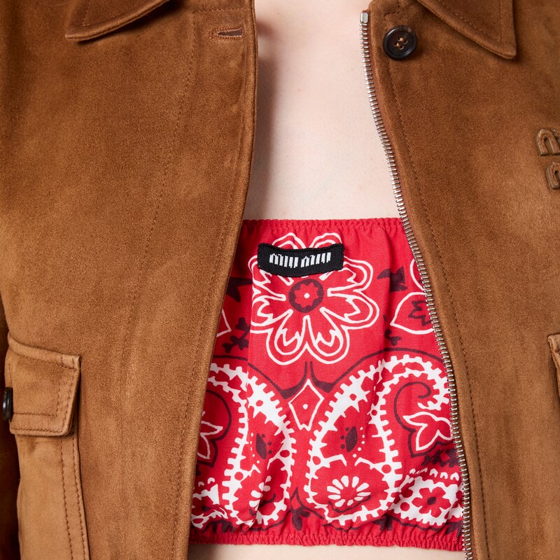 BH-Top aus bedrucktem Popeline