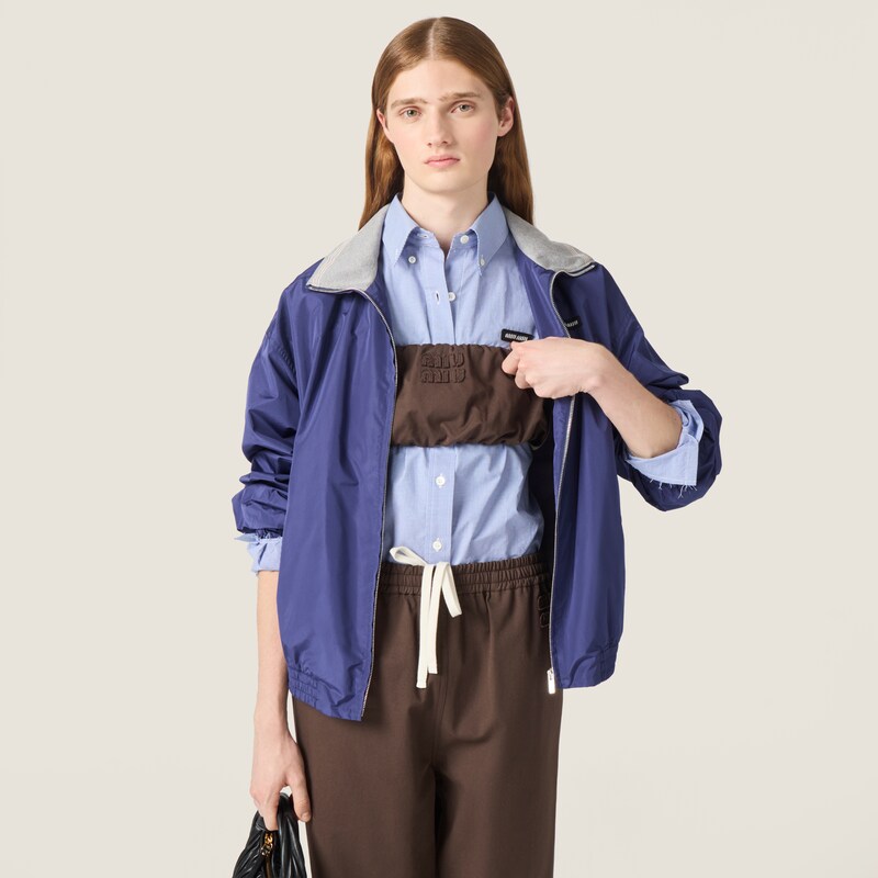 Washed twill bandeau top