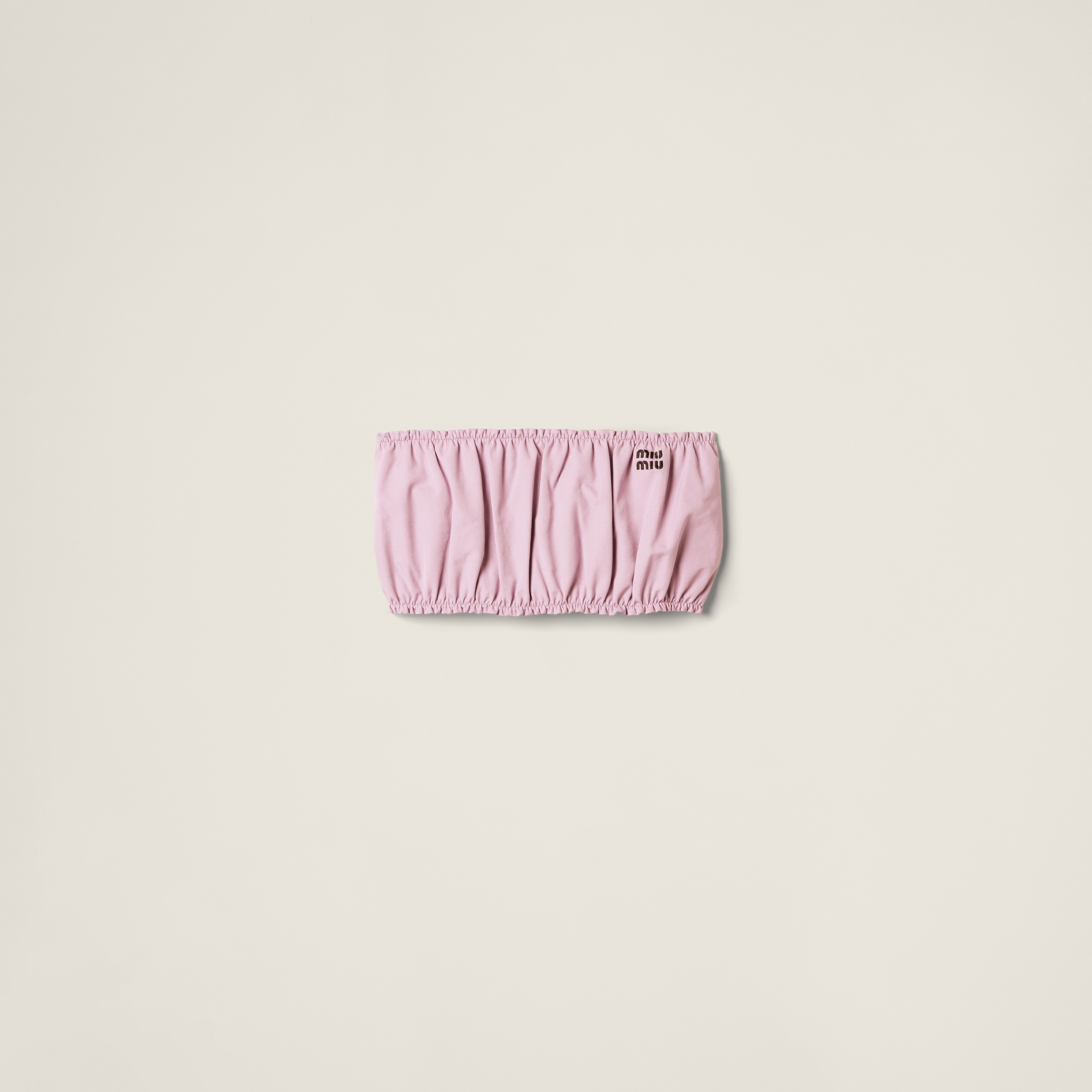 Miu Miu Poplin Top In Alabaster Pink
